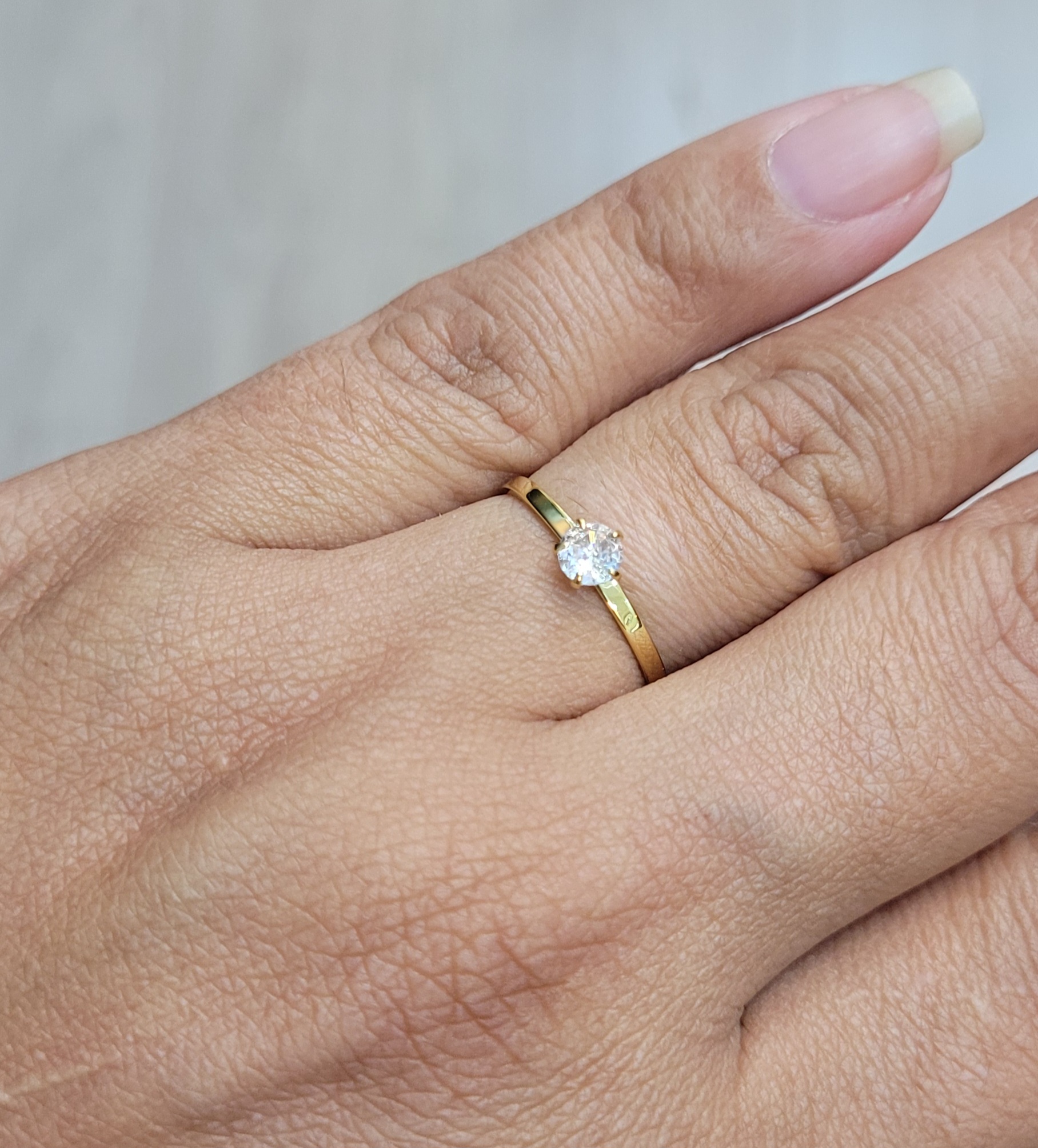 F SOLIT 01 - Solitário Folheado Reto - Imagem 2