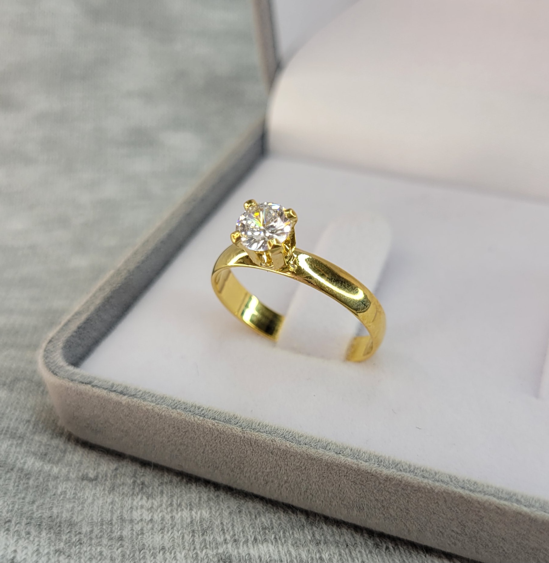 F SOLIT 02 - Solitário Folheado Abaulado