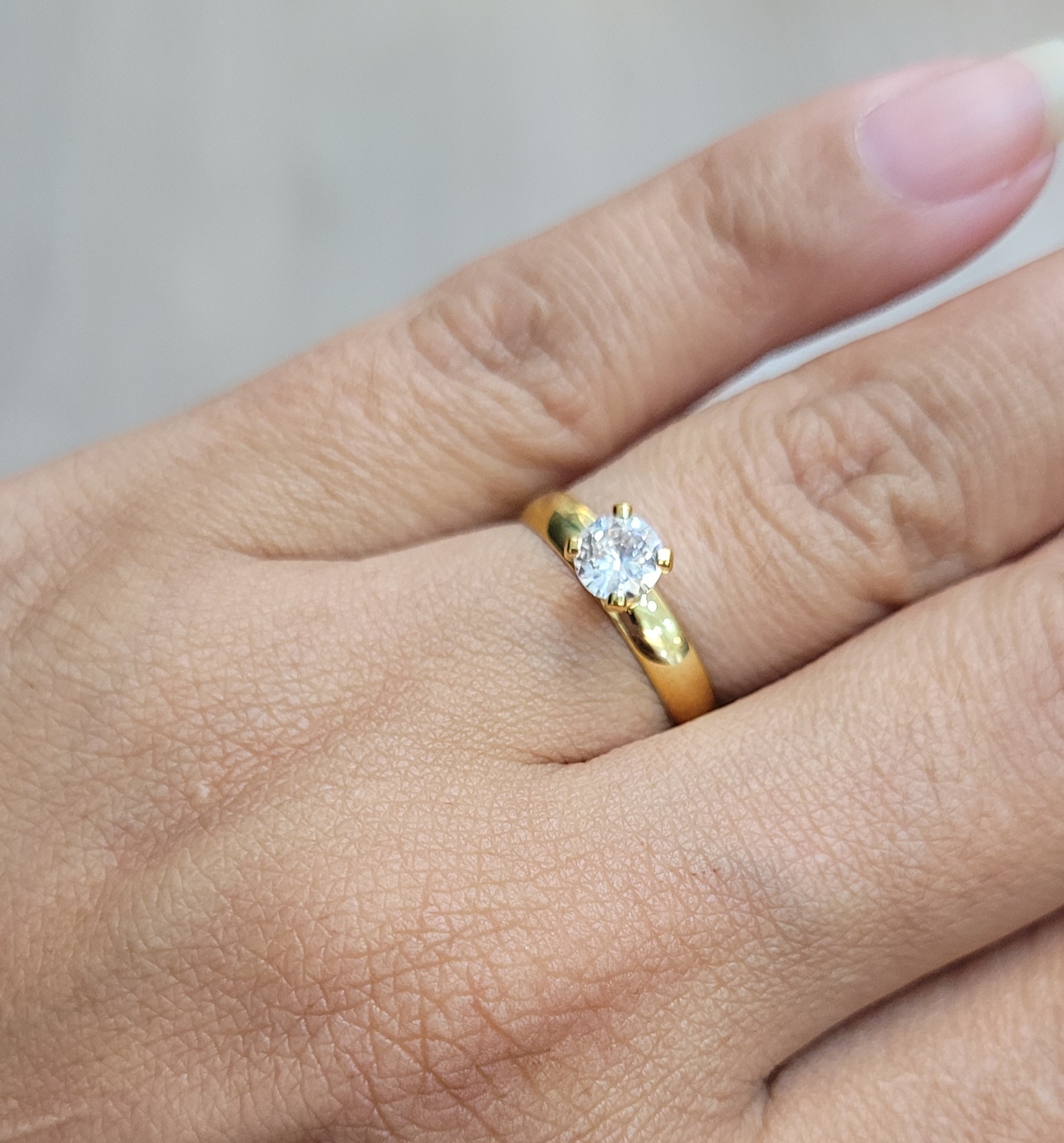 F SOLIT 02 - Solitário Folheado Abaulado - Imagem 2