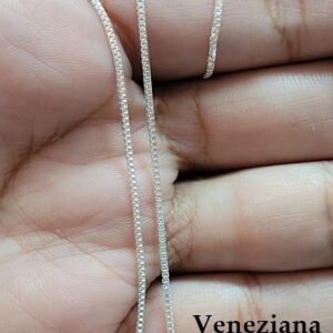 CORRENTES VENEZIANAS E PIASTRINE - PRATA 925 - Imagem 2