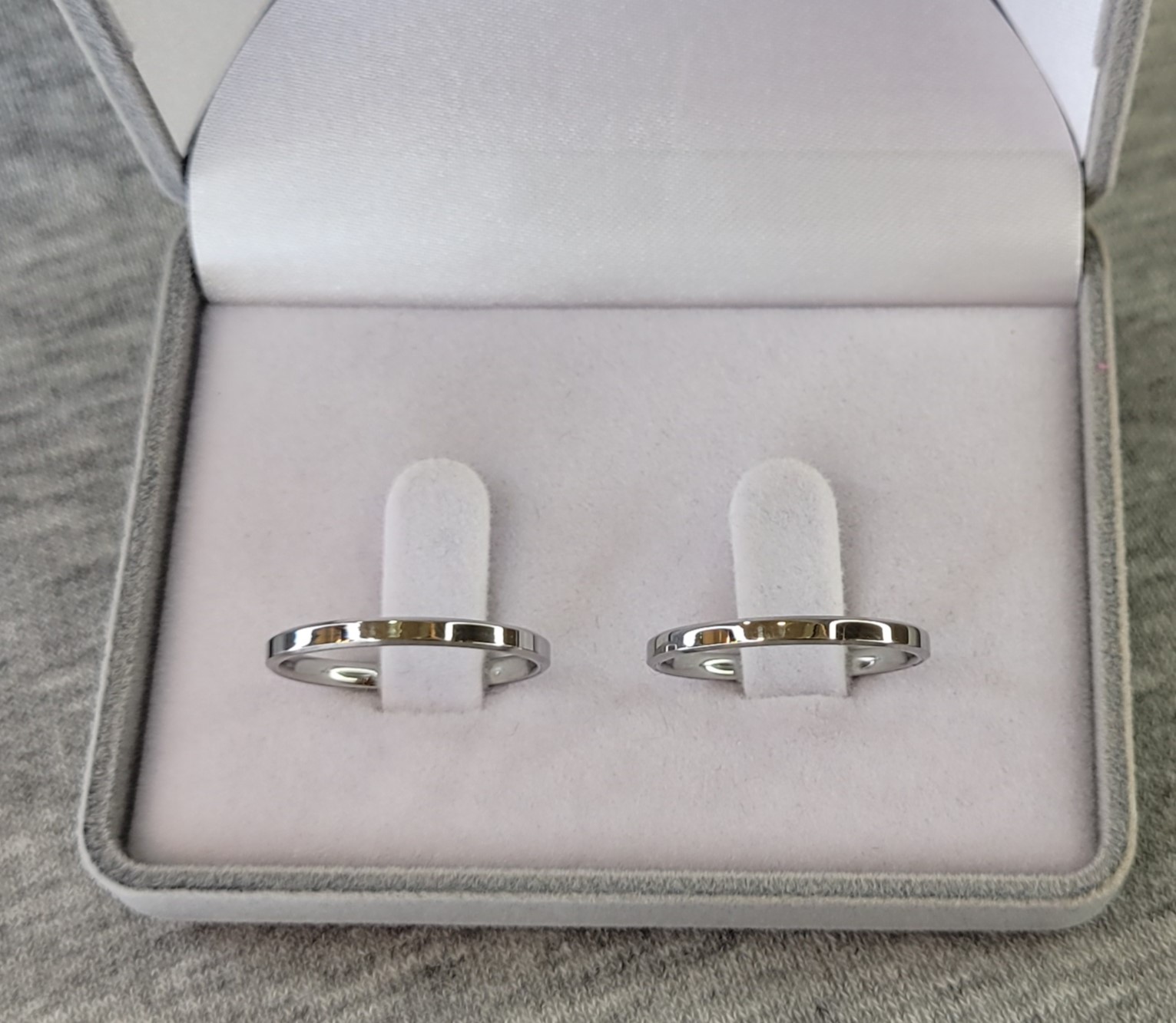 019 : Aliança de Aço Inox Chanfrada Unissex | 2 mm | Un - Imagem 2