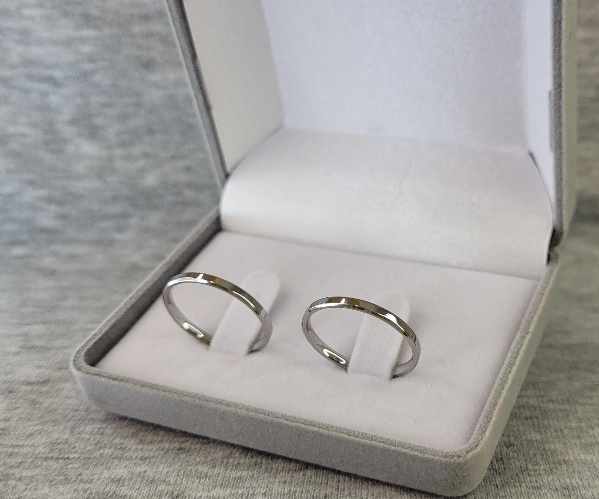 019 : Aliança de Aço Inox Chanfrada Unissex | 2 mm | Un